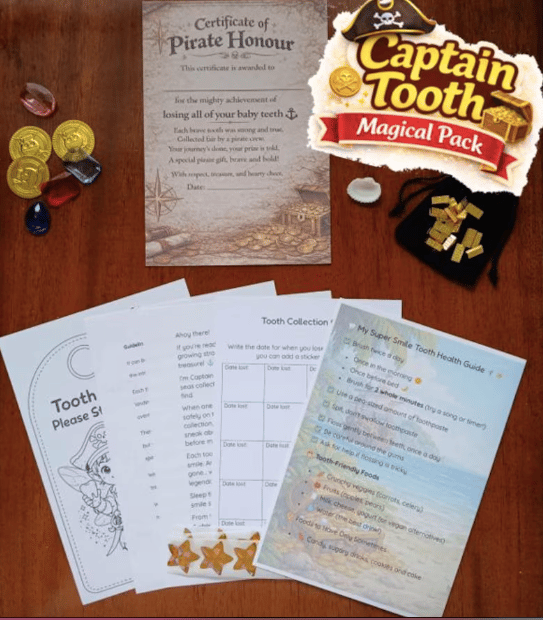Captain Tooth Kit - Celebrate every baby tooth your child loses with one pack