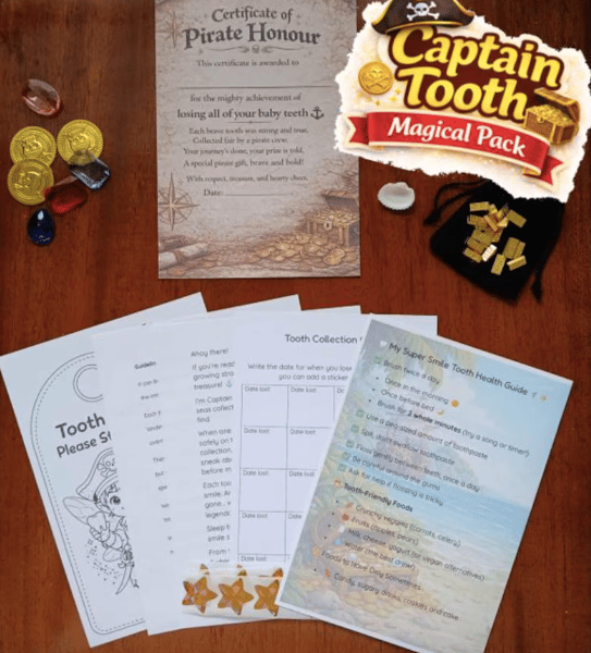 Captain Tooth Kit - Celebrate every baby tooth your child loses with one pack