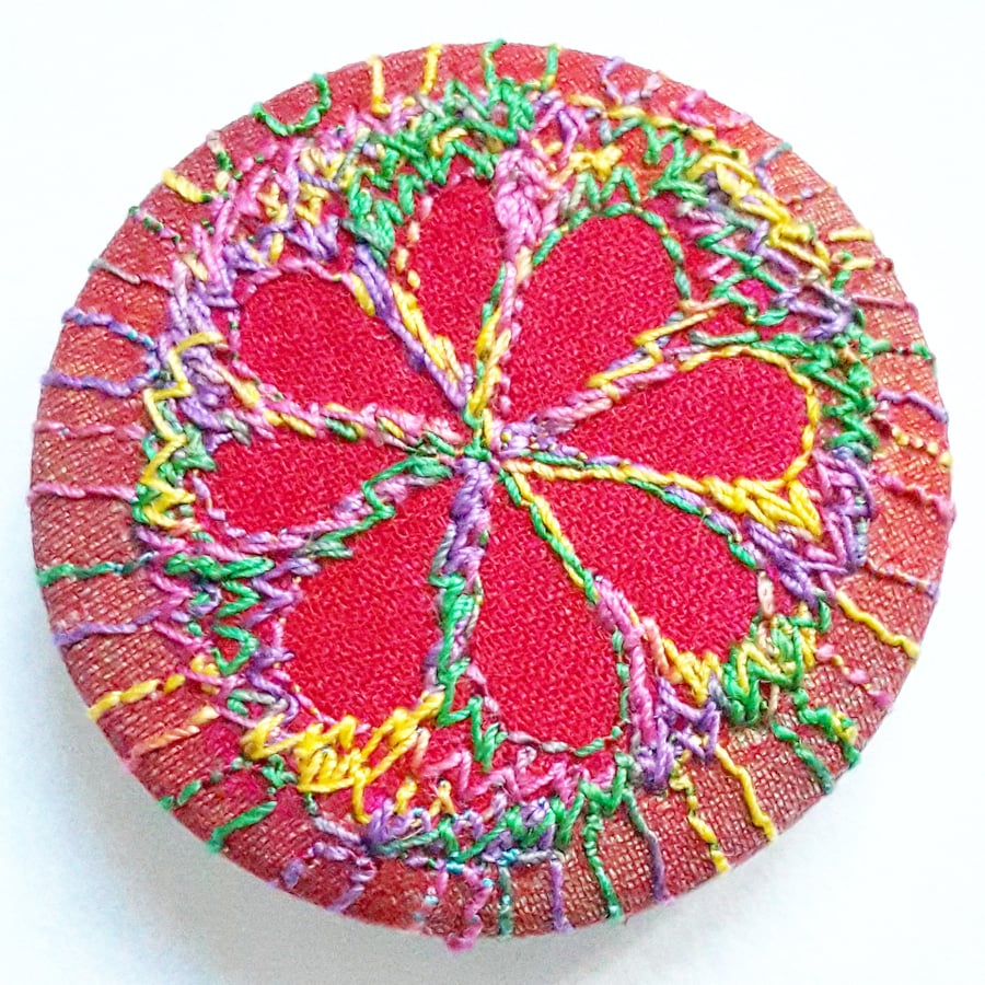 38mm Stitched Silk Badge 