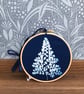 Contemporary Botanical Cyanotype Art- In an Embroidery Hoop - Image 2