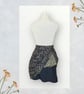 Navy and Gold Printed Cord A-Line Skirt with Pockets. Age 4-5yrs. G42 - Image 3