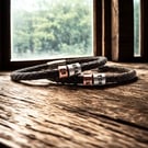 25th Birthday Gift - Personalised Leather Bracelet - Son Brother Grandson Nephew