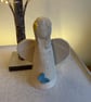 Angel sculpture with blue butterfly & yellow flower - Image 9