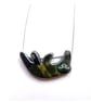 Whimsical cute Sleepy Sloth Resin Pendant Necklace by EllyMental - Image 1
