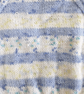 Hand Knitted Baby Cardigan, Blue and Cream V-Neck, 6-12 Months - Image 8