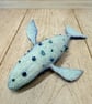 Spun Cotton Blue Whale Art Doll - Image 9