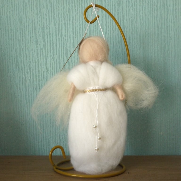 Needle felted made to order merino Christmas Angel