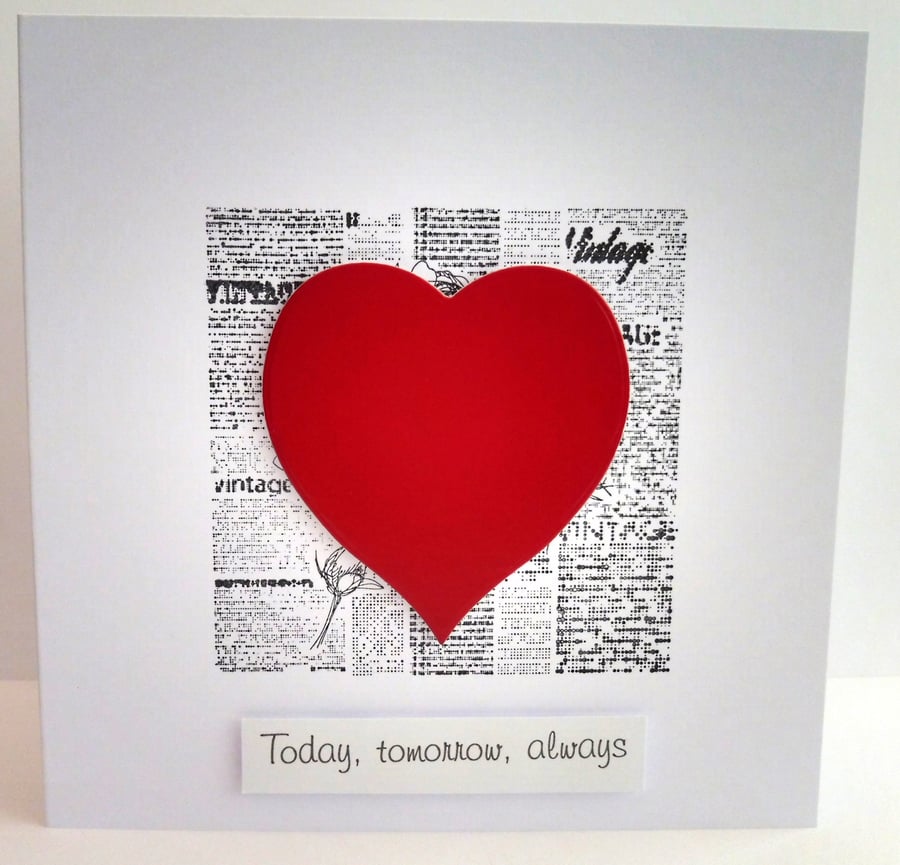 C2816 -Valentine's Card - Today,tomorrow,always