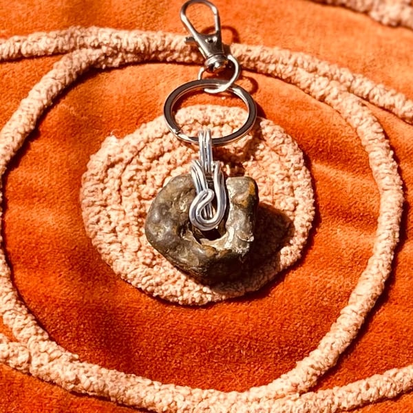 Hag Stone Key Ring