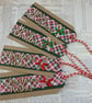 Pack of 4 handmade Christmas gift tags - Image 1