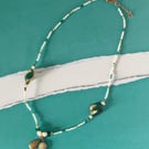 Vintage Green and Blue Necklace 