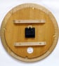 Designer made Wood Wall Clock with a Birdseye Maple Dial & Inlaid Sycamore Bezel - Image 7