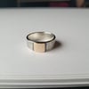 FOR PAUL ONLY - Gold Square and Textured Silver Ring