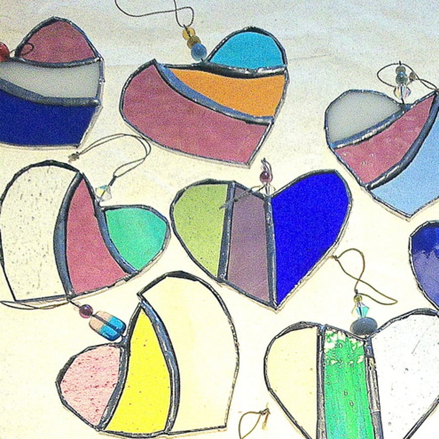  Valentine small stained glass heart