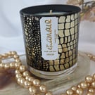 Gorgeous Black and Gold "Glamour " Candle