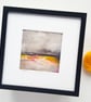 Original fibre art, FELT and TEXTILE Landscape,A frosty morning on the coast - Image 1