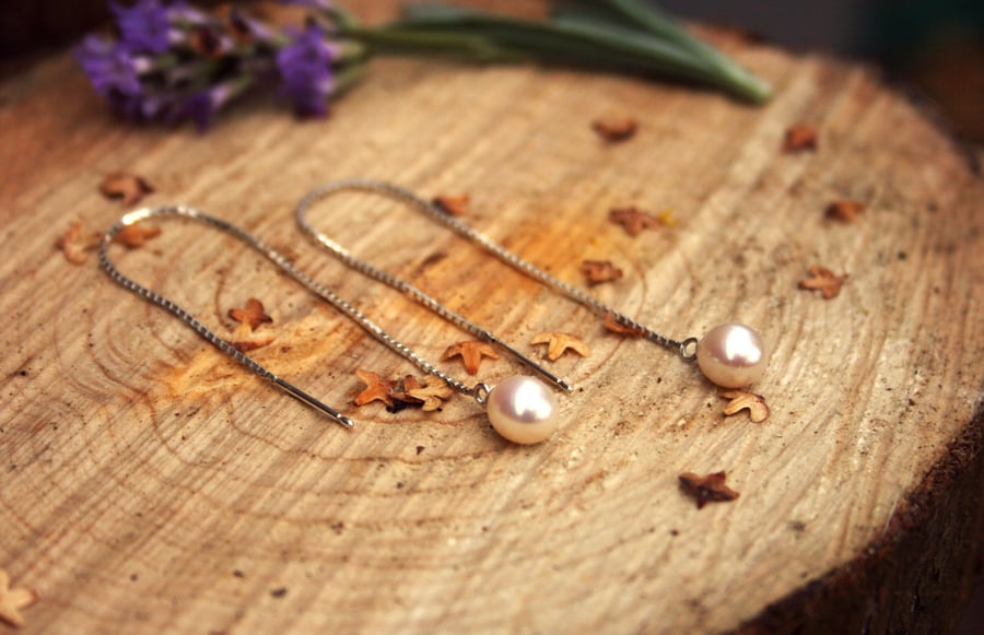 Waterfall Pearl Earrings