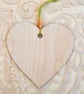 Christmas Decoration Ornament: Decoupaged Wooden Heart 15cm (6") Reindeer - Image 4