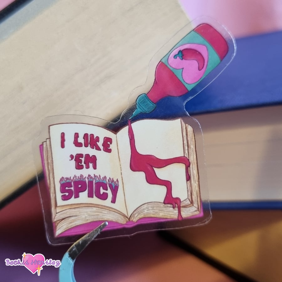 Like Em Spicy - Die Cut Clear Stickers - Illustrated Stickers