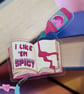 Like Em Spicy - Die Cut Clear Stickers - Illustrated Stickers - Image 1