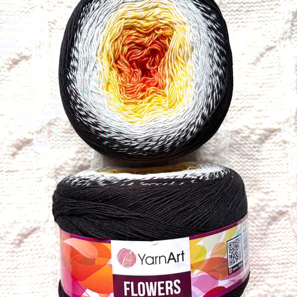 1 cake x 250g YarnArt Flowers Yarn Cake - Colour 259 : Cotton Blend