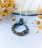 Recycled Silver Ocean-Inspired Pendant - Recycled Fine Silver Fish Necklace - Image 3