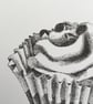 Cupcake original black ink drawing  - Image 4