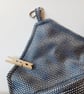 Blue and silver dot clip on peg bag - Image 6