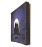 Cat Art - small acrylic painting of a moonlit scene with black cats in s tree - Image 5
