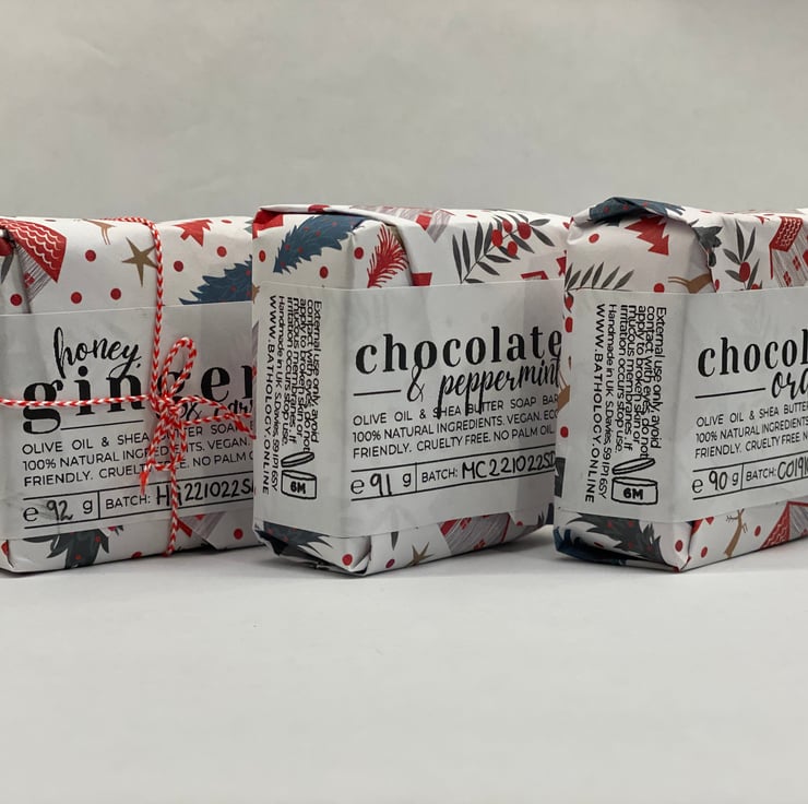 Chocolate Orange, Mint Chocolate, Honey Ginger Folksy