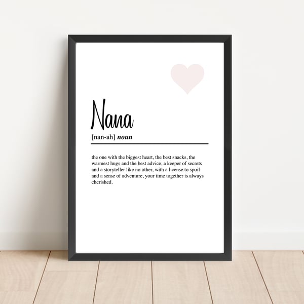 Nana definition print 