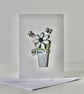 'Flowerpot with Bees' - Printed Card - Image 3