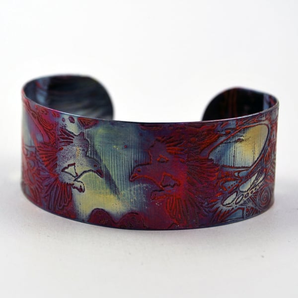 Medium copper Magpie cuff