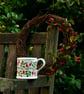 Rose Hip Country Mug - Hand Painted - Image 4