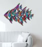 Coastal Stainless Steel Tropical Fish Wall Sculpture – Custom Painted Decor