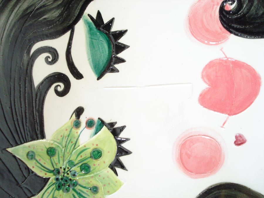 HOOLA  EARTHENWARE FACE PLATE