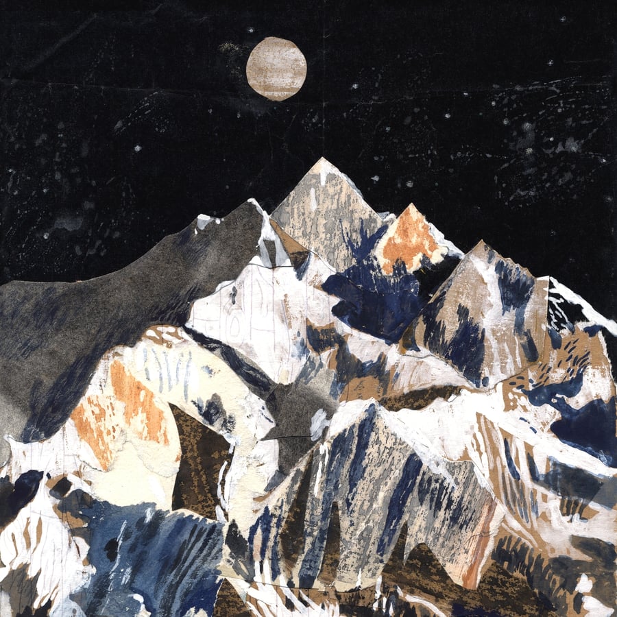 Illustration art print Kanchenjunga A3 Print (11.69 in x 16.54 in)