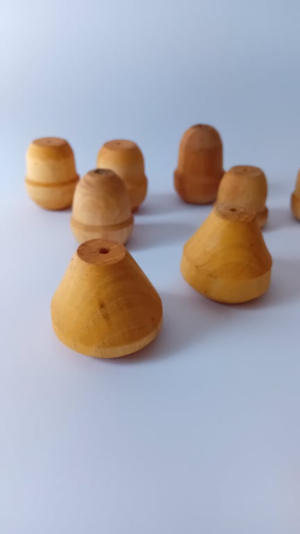Wood Turned Light Pulls - Set of 5 Hand Made