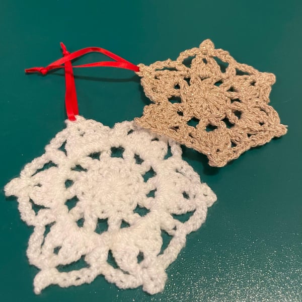 Crochet Snowflake Decorations 