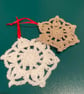 Crochet Snowflake Decorations  - Image 1