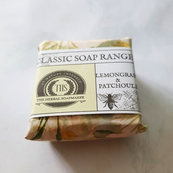 Lemongrass & Patchouli Guest Size Natural Bar Soap