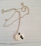 Halloween Black and White pumpkin necklace - Image 1