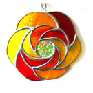 Heat Waves Stained Glass Suncatcher 002