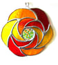 Heat Waves Stained Glass Suncatcher 002 - Image 1