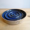 Handmade soap dish Barbrook Blue glaze