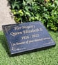 Queen's Memorial Commemorative Marker, HRH Queen's Memorial Remembrance Plaque - Image 1