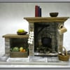 1:12th Dolls House Fireplace Cottage Tudor Medieval 