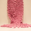 Dusky pink snowball scarf