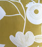 SALE - Scandi Flowers Cushion in Mustard and White - Image 2