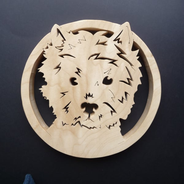 Round Westie Trivet